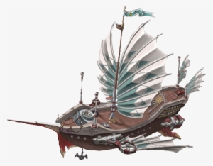 Rose-airship - Steampunk Boat