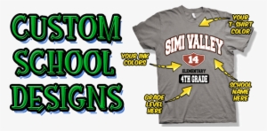 Pick A Template Design, Fill Out The Request Form, - Cool T Shirt Design For School