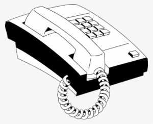 Black And White Phone Clipart - Telephone Clip Art Black And White