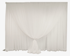 Double Layer Sheer Wedding Backdrop, 8' Tall X 10' - Double Layer Pipe And Drape