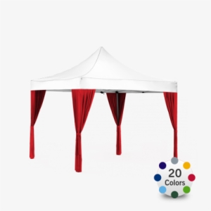 Colorful Decorative Curtains Transform Pop Up Advertising