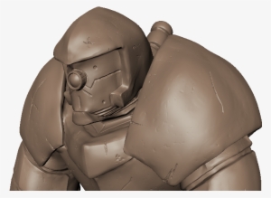 Scratched Close Side - Statue