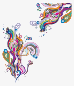 Free Farbe Wirbelt Hoch Rez-psd Vector Graphic - Color Swirl Border Png