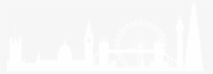Discover On The Southbank - London Silhouette White Png