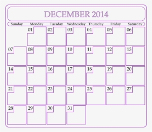December 2014 Calendar Printable Blank - Chăn Ga Gối Đệm