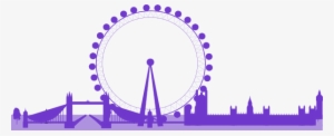 London Skyline Clip Art - Ferris Wheel Love Simon