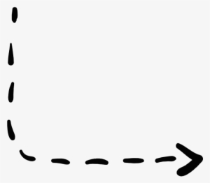 Obrador Transparente - Broken Line Arrow Png