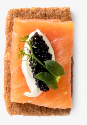 Ginger Thins With Smoked Salmon, Sour Cream And Lumpfish - Smoked Salmon