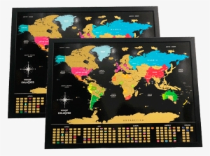2 Mapas Molduras - My Travel Scratch Map - Luckies Of London