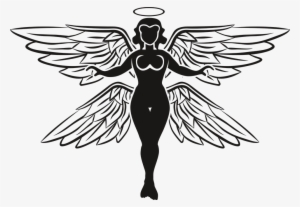 Wings Clipart Archangel - Gambar Hitam Putih Mikael Malaikat
