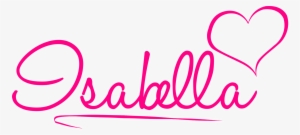 Isabella Name Logo By Bloom914 - Big Dot Of Happiness - Precious Cargo - Blue - Shaped