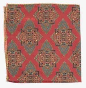 Large Pattern Pocket Square - Carpet