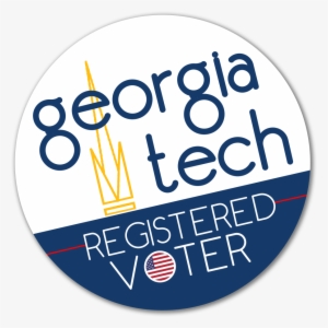 Georgia Tech Registered Voter Button - Circle