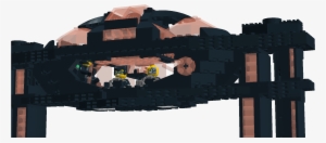 Midsection With Sentry And Prisoners - Lego Tron Custom Lightcycle