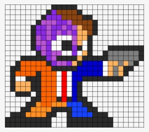 Twoface Perler Bead Pattern / Bead Sprite - Two Face Pixel Art