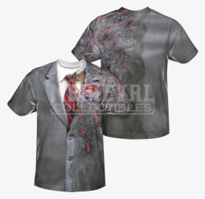 Two Face Burned Suit T-shirt - The Dark Knight
