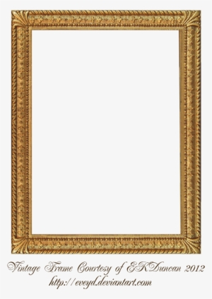 Vintage Gold Frame Png - Frames For Google Slides