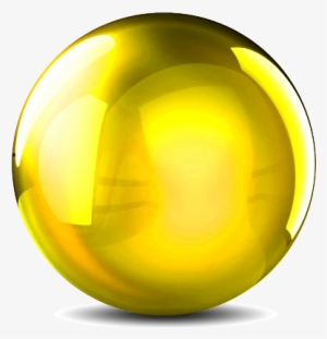 Free Glass Ball Png - Yellow Crystal Ball Png