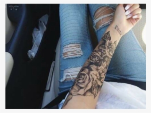 Lower Arm Female Sleeve Tattoo