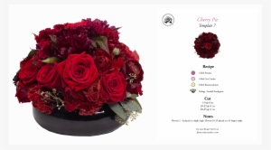 Fbn Arrangement And Recipe 0020 Red Cherry Pie Profile - Bouquet
