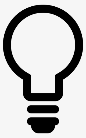 Foco Icono Png - Light Bulb Outline Png