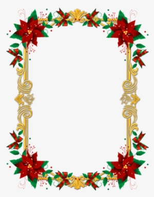 Ornate Christmas Frame Transparent Png - Garland For Photo Frames