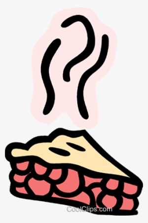 Hot Cherry Pie Royalty Free Vector Clip Art Illustration - Tart