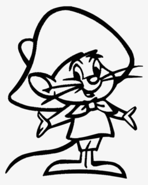 Speedy Gonzales Black And White