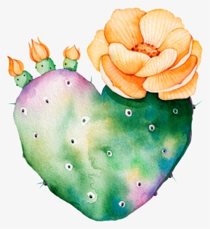Love Cactus Cartoon Transparent - Succulent And Cactus Logo