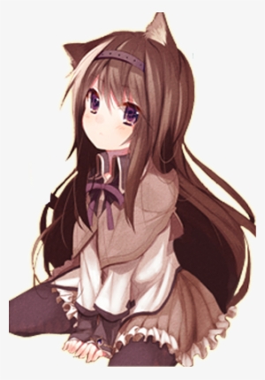The Super Cutiness Of Neko Girl - Anime Girl With Brown Hair And Cat Ears