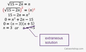 Techniques For Solving Equations - Writing