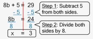 Two Step Equations - Two Step Equations Use