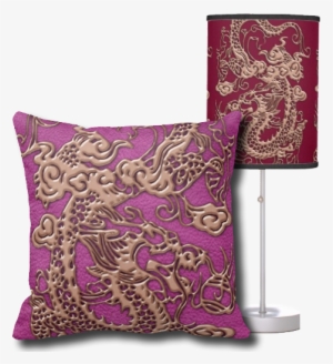 The Gold, Silver Or Copper Dragon Motif Adds A Layer - Zazzle 1967 Camaro Z28 Table Lamp