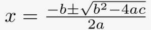 Quadratic Formula