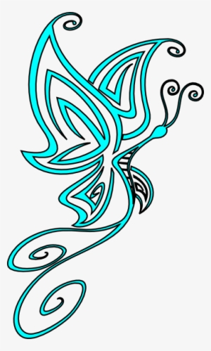 Swirls Clipart Butterfly - Swirly Butterfly Clip Art