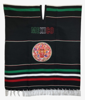 Aztec Calendar Unisex Poncho Genuine Made In Mexico - Aztec Calendar