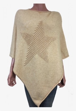 Poncho M - Stjerne - Gul - Poncho - Mamelukken Poncho - Yellow