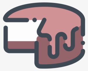 Double Chocolate Cake Icon - Vector Piece Cake Png