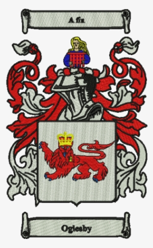 Oglesby Crest Logo Digitization By Finest Digitizing - James Family Crest Wales