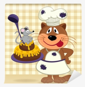 Cat Chef Prepare Cake - Animales Cocinando Animados