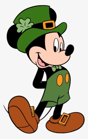 Disney Holidays Clip Art - Mickey Mouse St Patricks