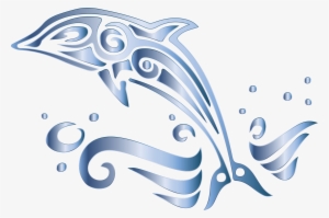 Dolphins Clipart Tribal - Dolphin With No Background