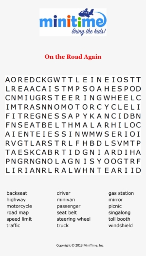 More Free Printable Car And Travel Games - Crucigrama De La Segunda Guerra Mundial