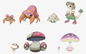 1mib, 2500x1714, Shrooms - Pokemon