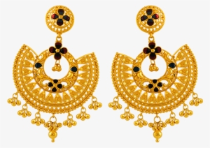 Gold Earring Png - Long Ear Ring Gold