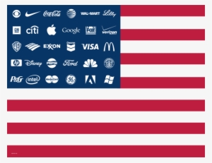 Adbusters Corporate Flag - Corporate America Flag