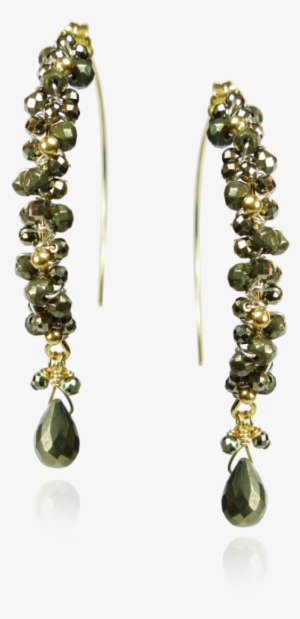 Pyrite Hoop Earrings - Earring