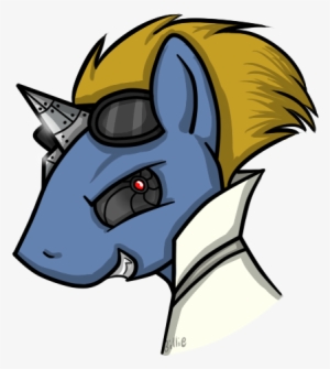 Billieartcrap, Cyborg, Dead Source, Fangs, Goggles, - Cartoon