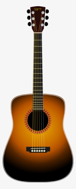 Jpg Black And White Library Acoustic Clipart Guitar - Acoustic Guitar Clipart