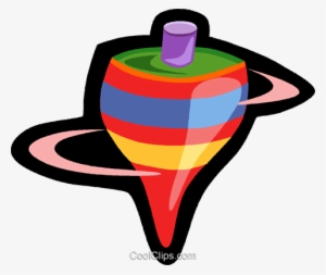 Toy Spinning Top - Clip Art